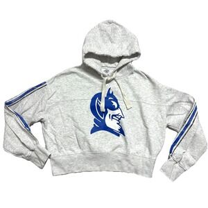 Duke Blue Devils Sweatshirt Hoodie XL NCAA Cropped Big Logo Boxy Rivalry Threads